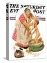 "Saturday Night Bath," Saturday Evening Post Cover, September 24, 1932-Joseph Christian Leyendecker-Stretched Canvas
