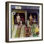 "Saturday Rain", April 25, 1959-Earl Mayan-Framed Premium Giclee Print