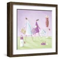 Saturday Shoppers-Jo Parry-Framed Giclee Print