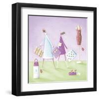 Saturday Shoppers-Jo Parry-Framed Giclee Print