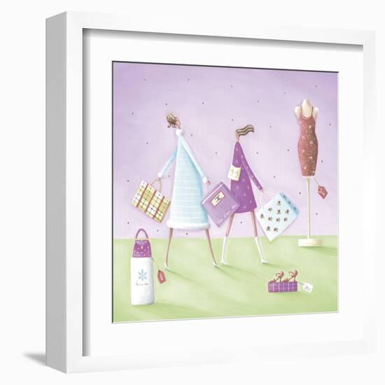 Saturday Shoppers-Jo Parry-Framed Giclee Print