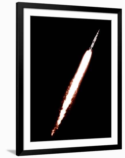 Saturn 5 Test Launch-null-Framed Photographic Print