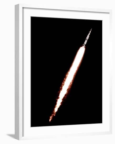 Saturn 5 Test Launch-null-Framed Photographic Print