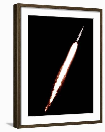 Saturn 5 Test Launch-null-Framed Photographic Print