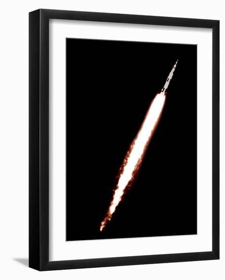 Saturn 5 Test Launch-null-Framed Photographic Print