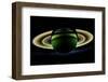 Saturn and its Rings, Cassini Image-null-Framed Photographic Print