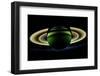 Saturn and its Rings, Cassini Image-null-Framed Photographic Print