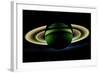 Saturn and its Rings, Cassini Image-null-Framed Photographic Print