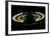 Saturn and its Rings, Cassini Image-null-Framed Photographic Print