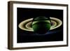 Saturn and its Rings, Cassini Image-null-Framed Photographic Print