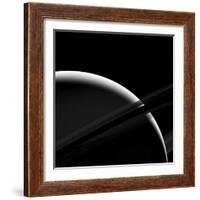 Saturn and its Rings, Cassini Image-null-Framed Photographic Print