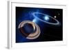 Saturn And Solar System-Detlev Van Ravenswaay-Framed Premium Photographic Print