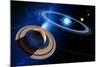 Saturn And Solar System-Detlev Van Ravenswaay-Mounted Premium Photographic Print