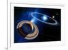 Saturn And Solar System-Detlev Van Ravenswaay-Framed Photographic Print