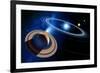 Saturn And Solar System-Detlev Van Ravenswaay-Framed Photographic Print