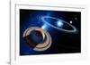 Saturn And Solar System-Detlev Van Ravenswaay-Framed Photographic Print