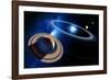 Saturn And Solar System-Detlev Van Ravenswaay-Framed Photographic Print