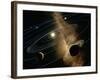 Saturn And Solar System-Detlev Van Ravenswaay-Framed Photographic Print