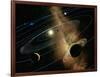 Saturn And Solar System-Detlev Van Ravenswaay-Framed Photographic Print