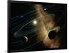 Saturn And Solar System-Detlev Van Ravenswaay-Framed Photographic Print