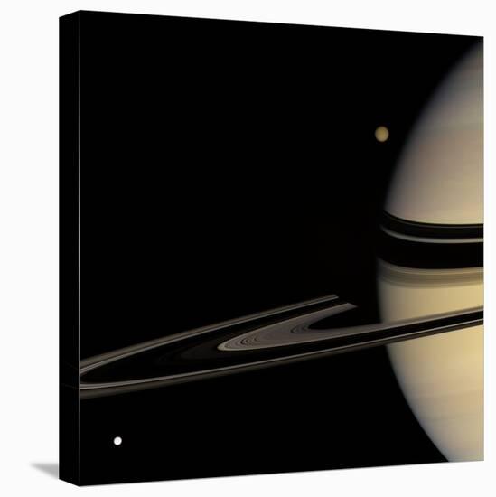 Saturn, Cassini Image-null-Stretched Canvas