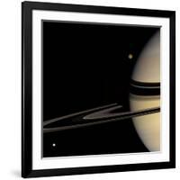 Saturn, Cassini Image-null-Framed Photographic Print