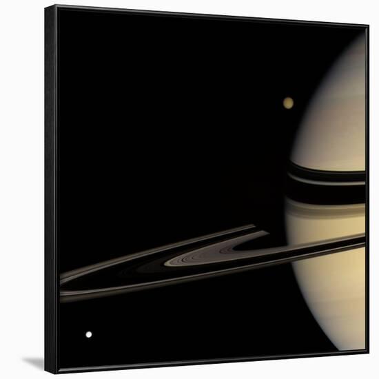 Saturn, Cassini Image-null-Framed Photographic Print