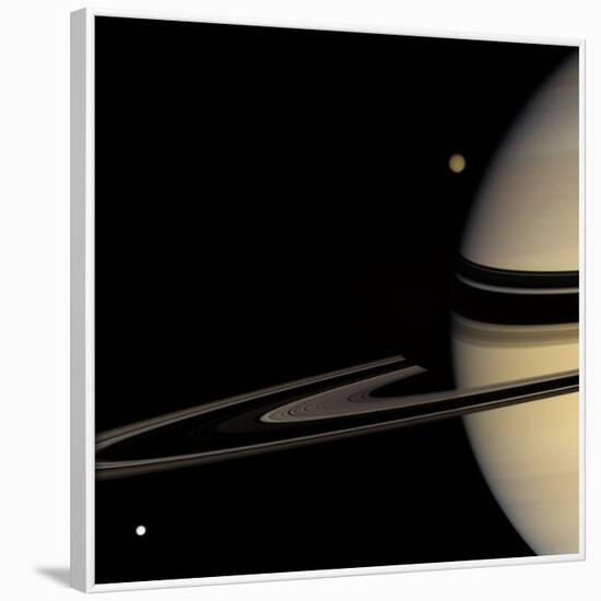 Saturn, Cassini Image-null-Framed Photographic Print