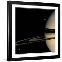 Saturn, Cassini Image-null-Framed Photographic Print