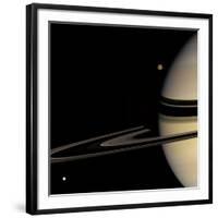 Saturn, Cassini Image-null-Framed Photographic Print