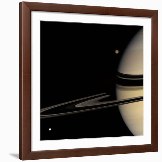 Saturn, Cassini Image-null-Framed Photographic Print