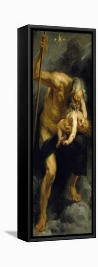 Saturn devouring his son, 1636-1637-Peter Paul Rubens-Framed Stretched Canvas