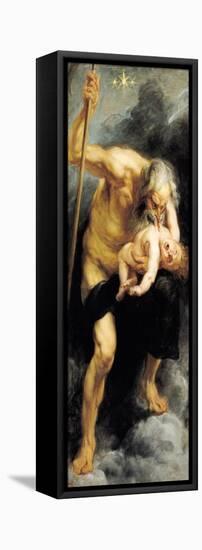 Saturn Devouring His Son, 1636-Peter Paul Rubens-Framed Stretched Canvas