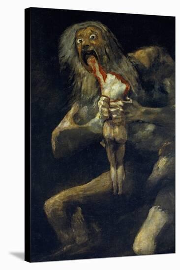 Saturn Devouring His Son-Francisco de Goya-Stretched Canvas