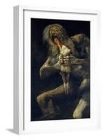 Saturn Devouring His Son-Francisco de Goya-Framed Premium Giclee Print