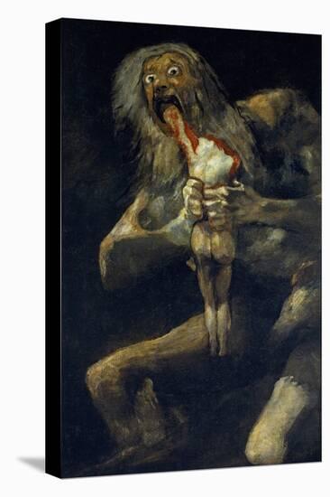 Saturn Devouring His Son-Francisco de Goya-Stretched Canvas