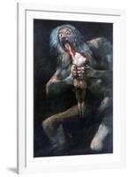 Saturn Devouring One of His Children, 1821-1823-Francisco de Goya-Framed Giclee Print