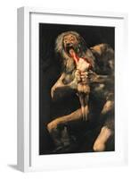 Saturn Devouring One of His Children, 1821-23-Francisco de Goya-Framed Giclee Print