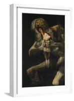 Saturn Evouring One of His Sons, 1820-1823, Spanish School-Francisco de Goya-Framed Giclee Print