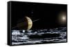 Saturn From Rhea-Chris Butler-Framed Stretched Canvas