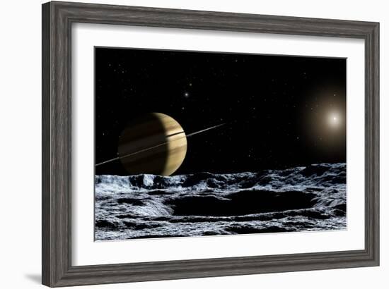 Saturn From Rhea-Chris Butler-Framed Photographic Print