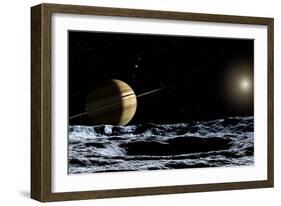 Saturn From Rhea-Chris Butler-Framed Photographic Print