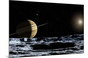Saturn From Rhea-Chris Butler-Mounted Photographic Print