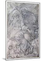 Saturn, from 'The Planets' a Series of Window Designs-Edward Burne-Jones-Mounted Giclee Print