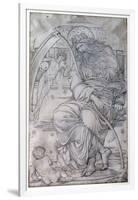 Saturn, from 'The Planets' a Series of Window Designs-Edward Burne-Jones-Framed Giclee Print