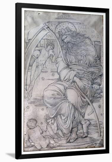 Saturn, from 'The Planets' a Series of Window Designs-Edward Burne-Jones-Framed Giclee Print