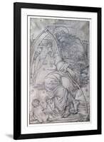 Saturn, from 'The Planets' a Series of Window Designs-Edward Burne-Jones-Framed Giclee Print