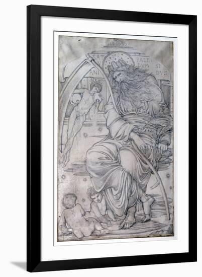 Saturn, from 'The Planets' a Series of Window Designs-Edward Burne-Jones-Framed Giclee Print