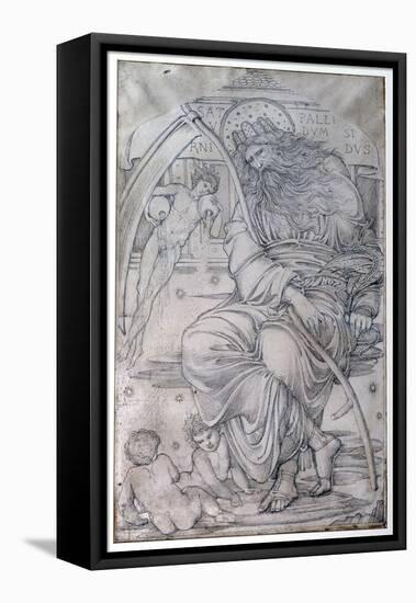 Saturn, from 'The Planets' a Series of Window Designs-Edward Burne-Jones-Framed Stretched Canvas