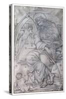 Saturn, from 'The Planets' a Series of Window Designs-Edward Burne-Jones-Stretched Canvas